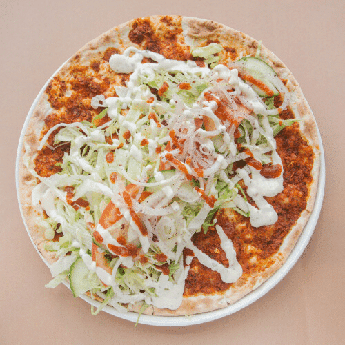 Turkse pizza shoarma